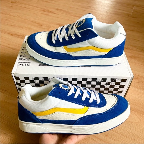 Vans Skate Estazzo Shoe Blue Yellow Women 9.0 US - Picture 5 of 9